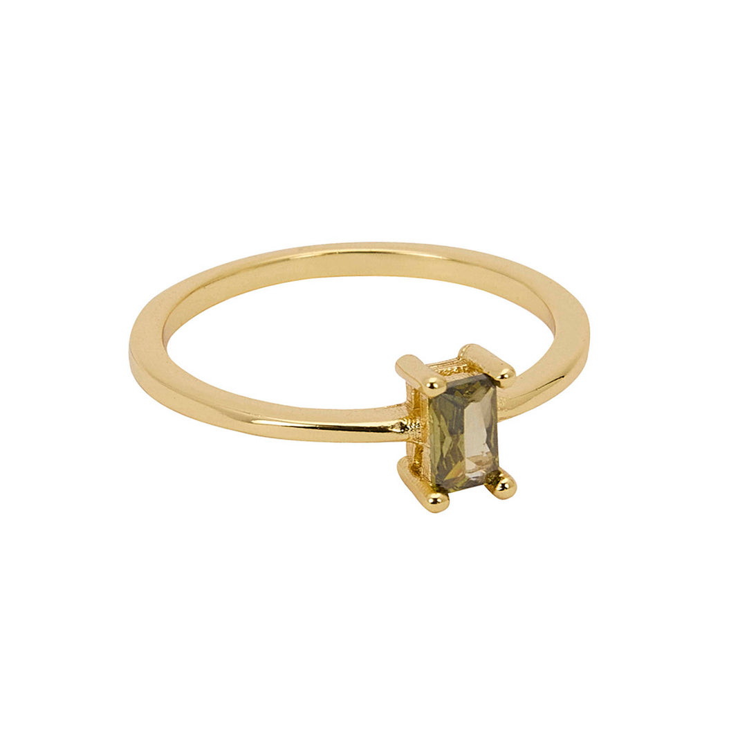 Une a Une ring Tini Peridot