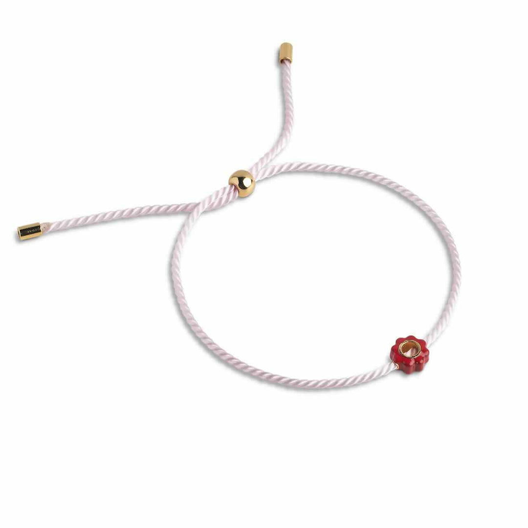 enamel armband tokens light pink/red