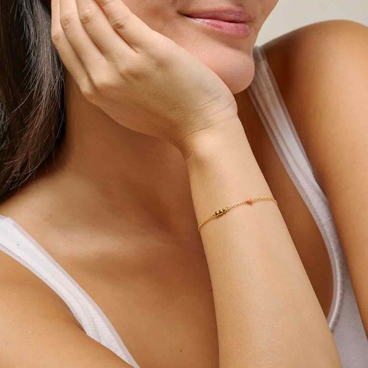 enamel armband nara koraal