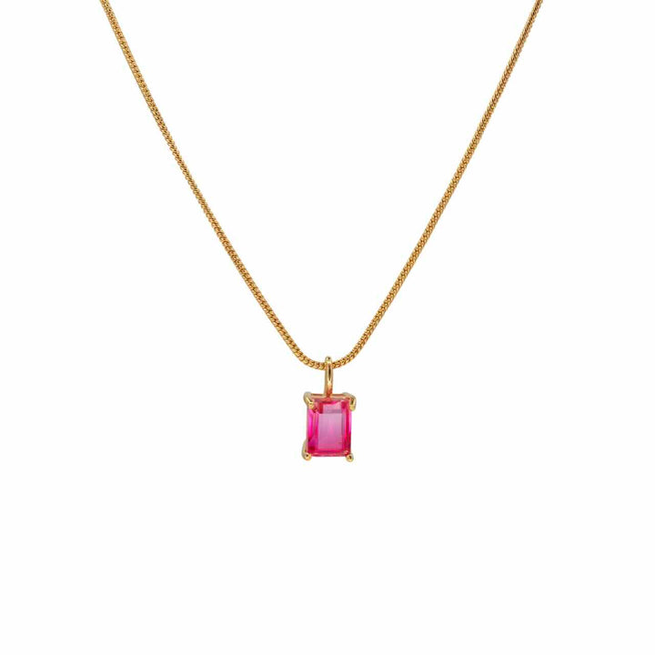 une a une ketting gelato rose quartz