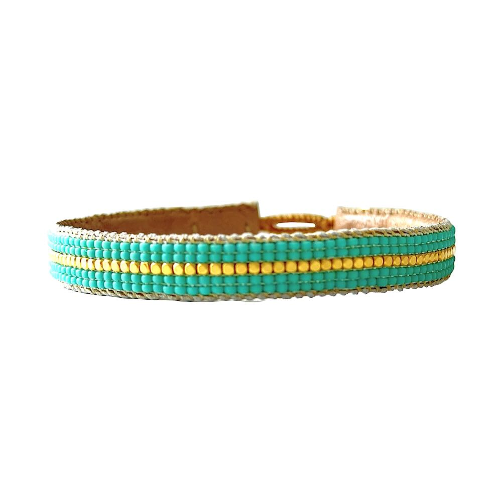ibu jewels armband the stripe turquoise