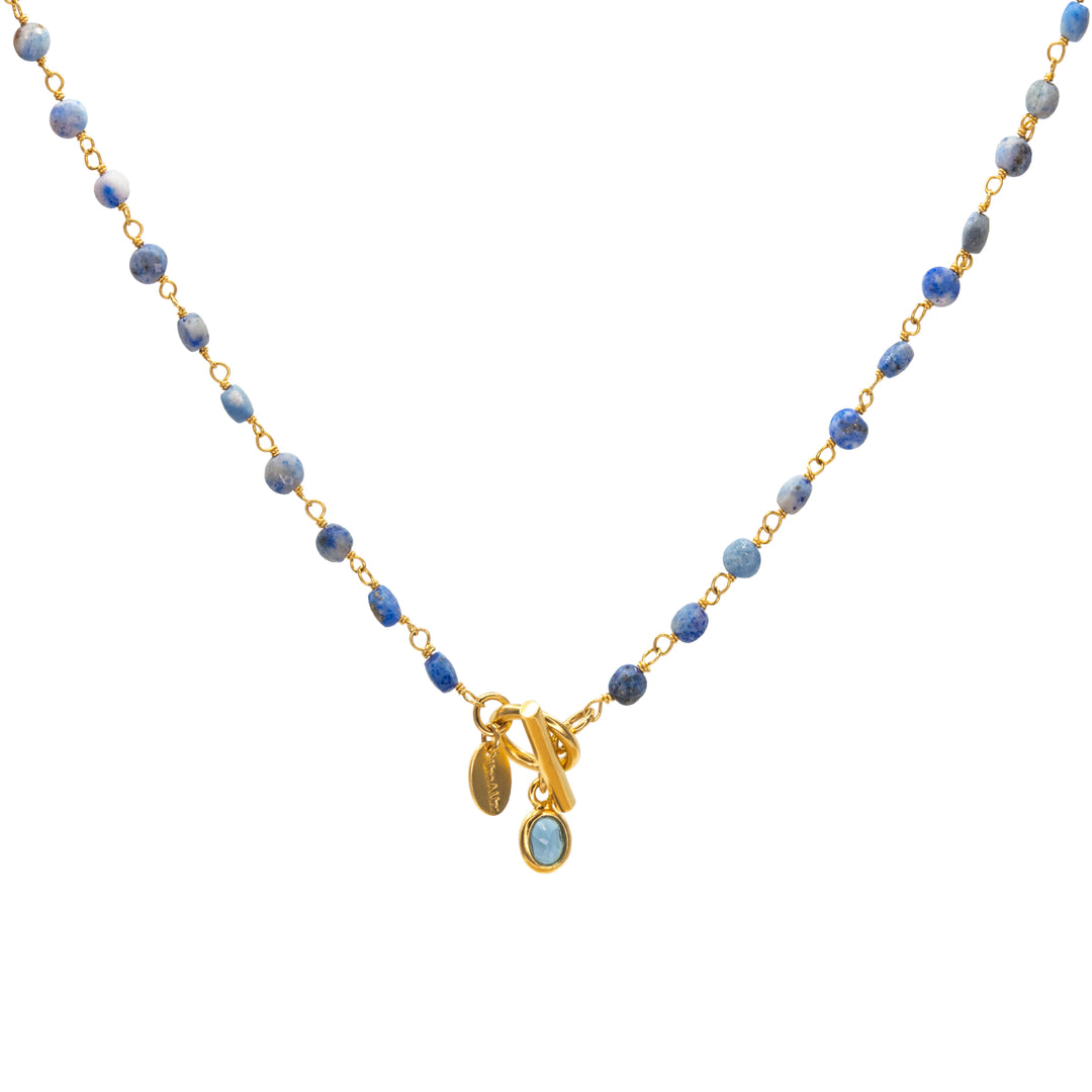 une a une ketting inde alwar lapis lazuli