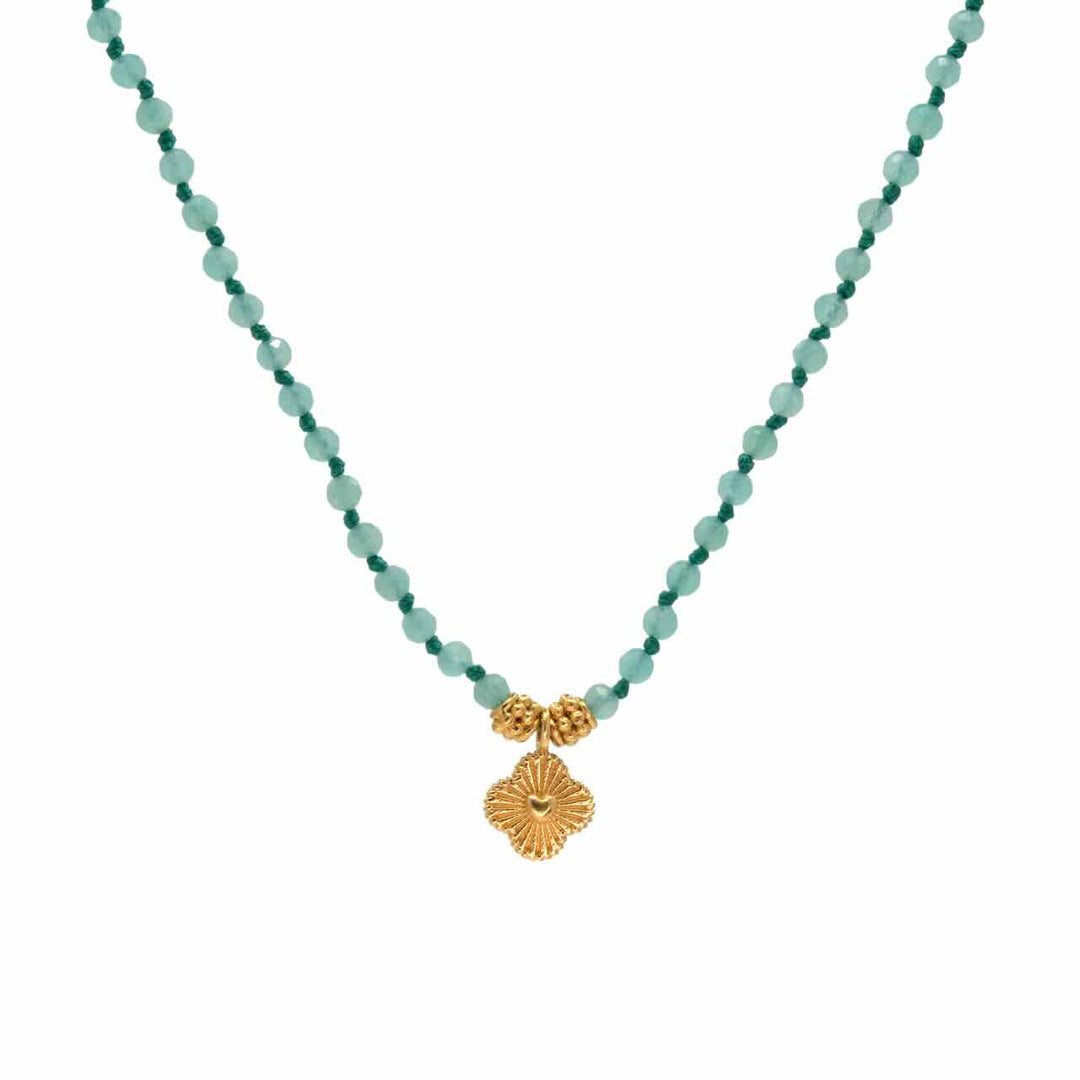 une a une ketting jaya charm amazonite