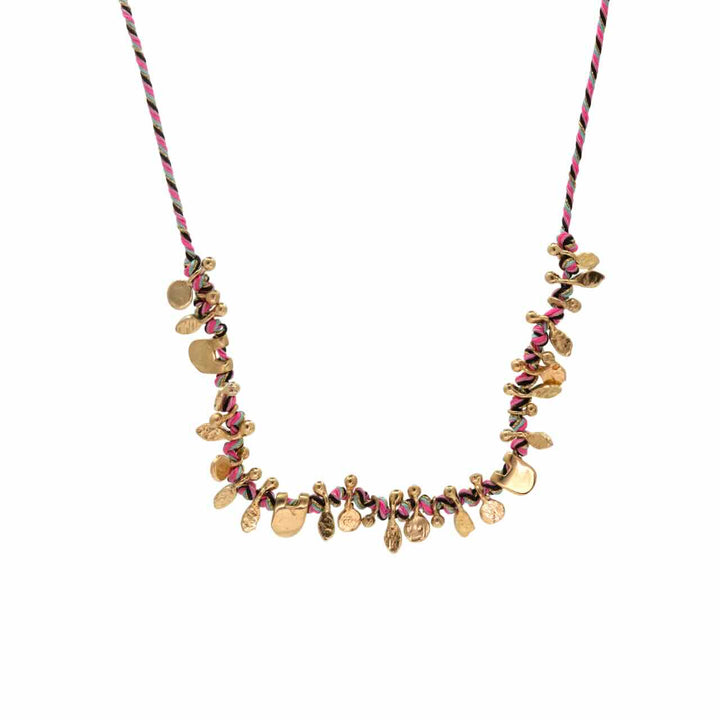 une a une ketting tara rose fluor