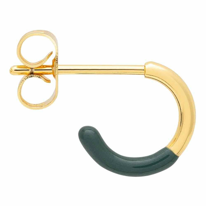 lulu copenhagen oorbel hoop half dip north sea green (1stuk)