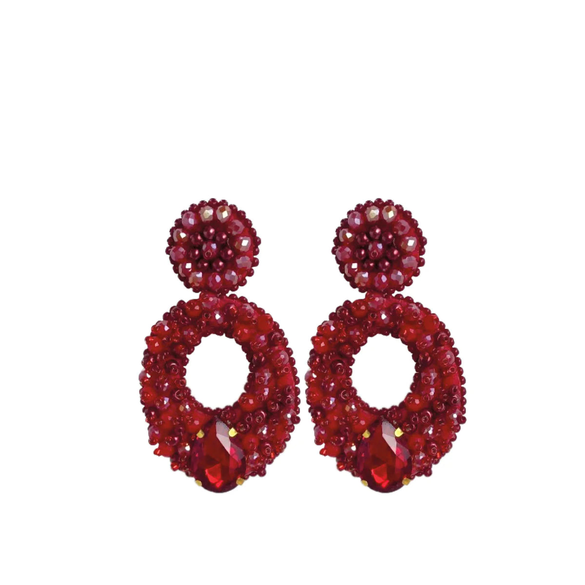paulie pocket oorbellen didi red pin