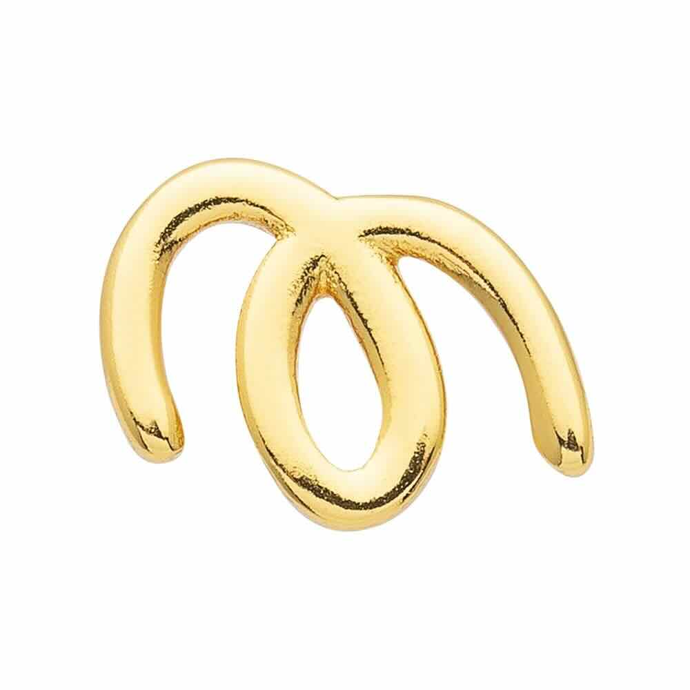 lulu copenhagen oorbel doodle gold (1stuk)