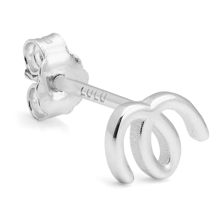 lulu copenhagen oorbel doodle silver (1stuk)