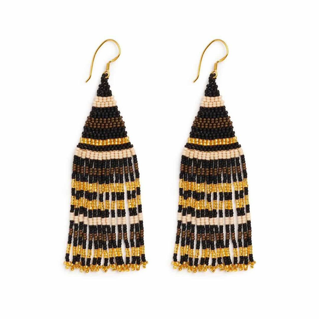 ibu jewels oorbellen alfie mix brown black