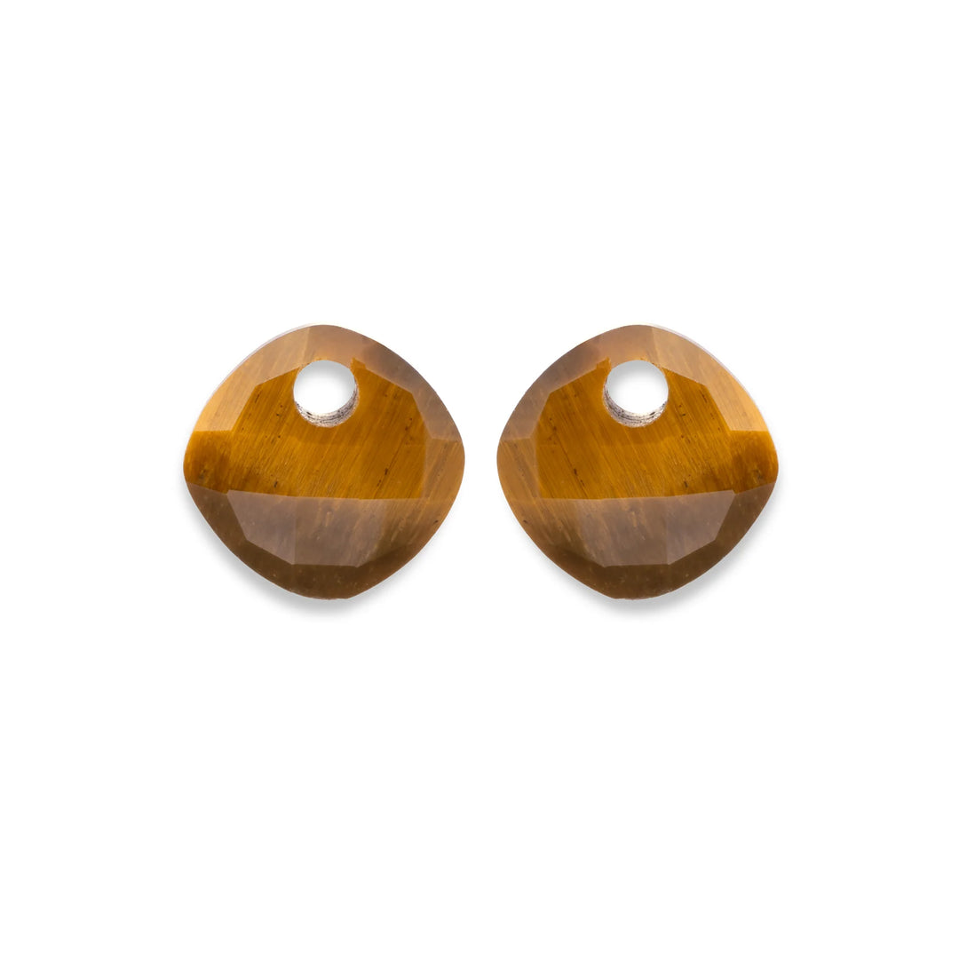 sparkling jewels hangers cushion cut tiger eye