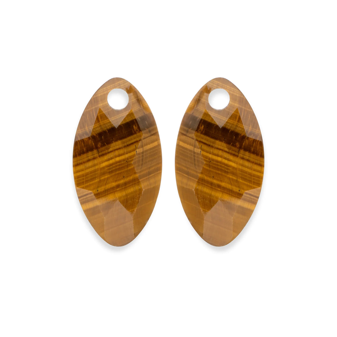 sparkling jewels hangers leaf tiger eye