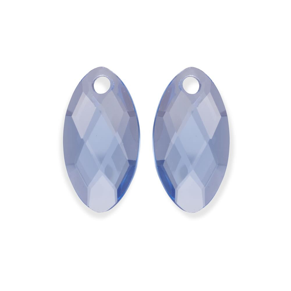 sparkling jewels hangers leaf aquamarine