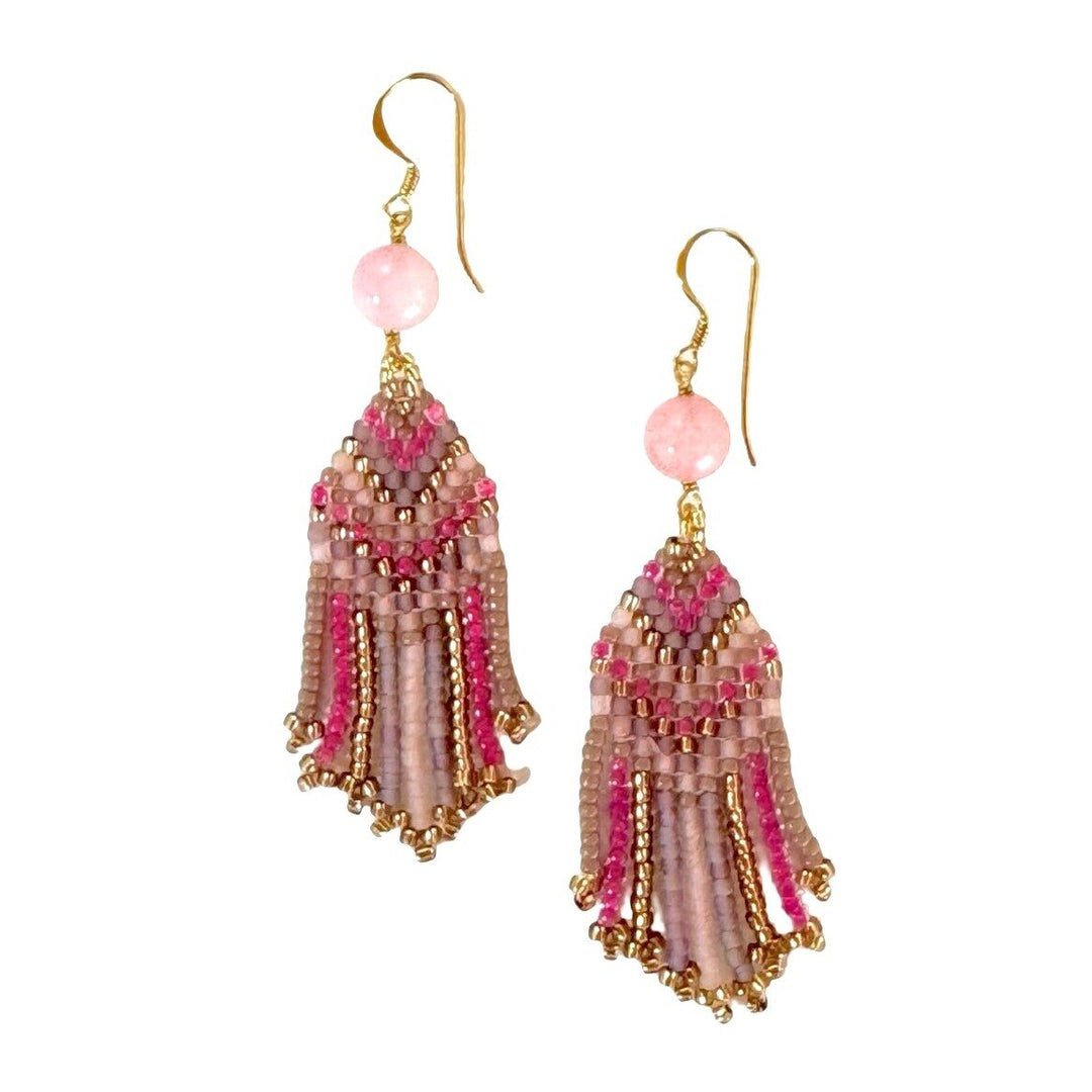 ibu jewels oorbellen sedona mix pink