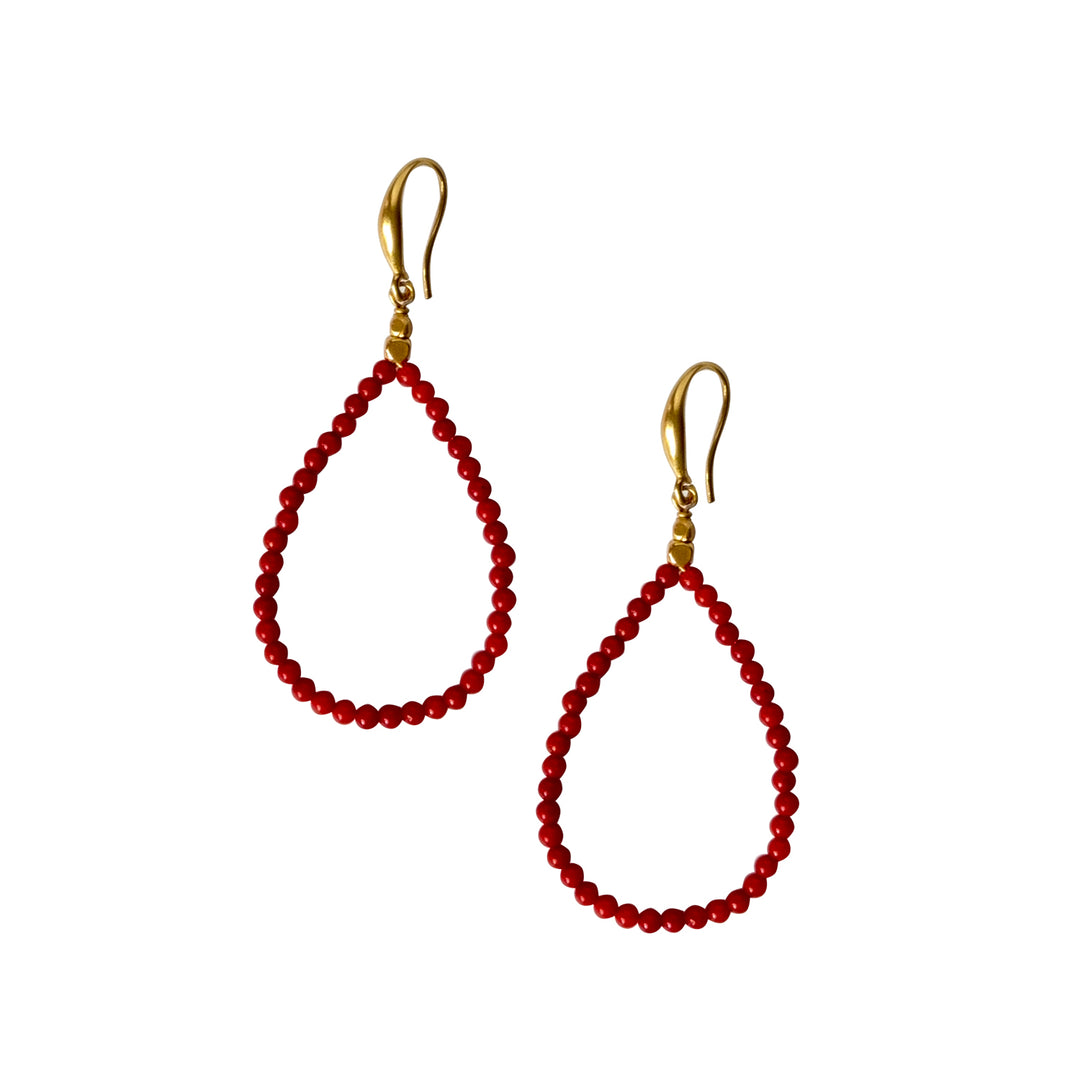 ibu jewels oorbellen olly red jade
