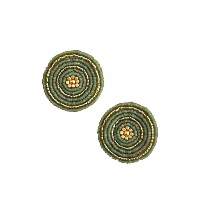 ibu jewels oorbellen anna stud bamboo green
