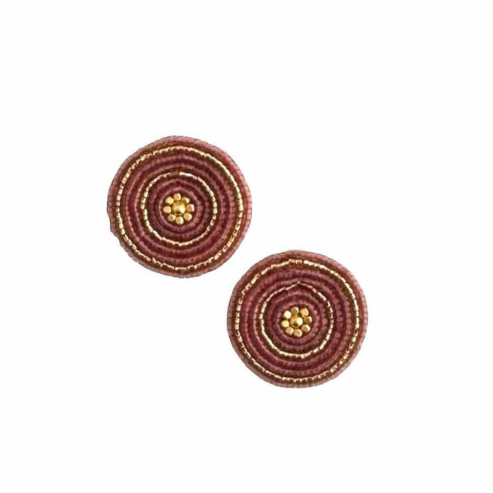 ibu jewels oorbellen anna stud maroon