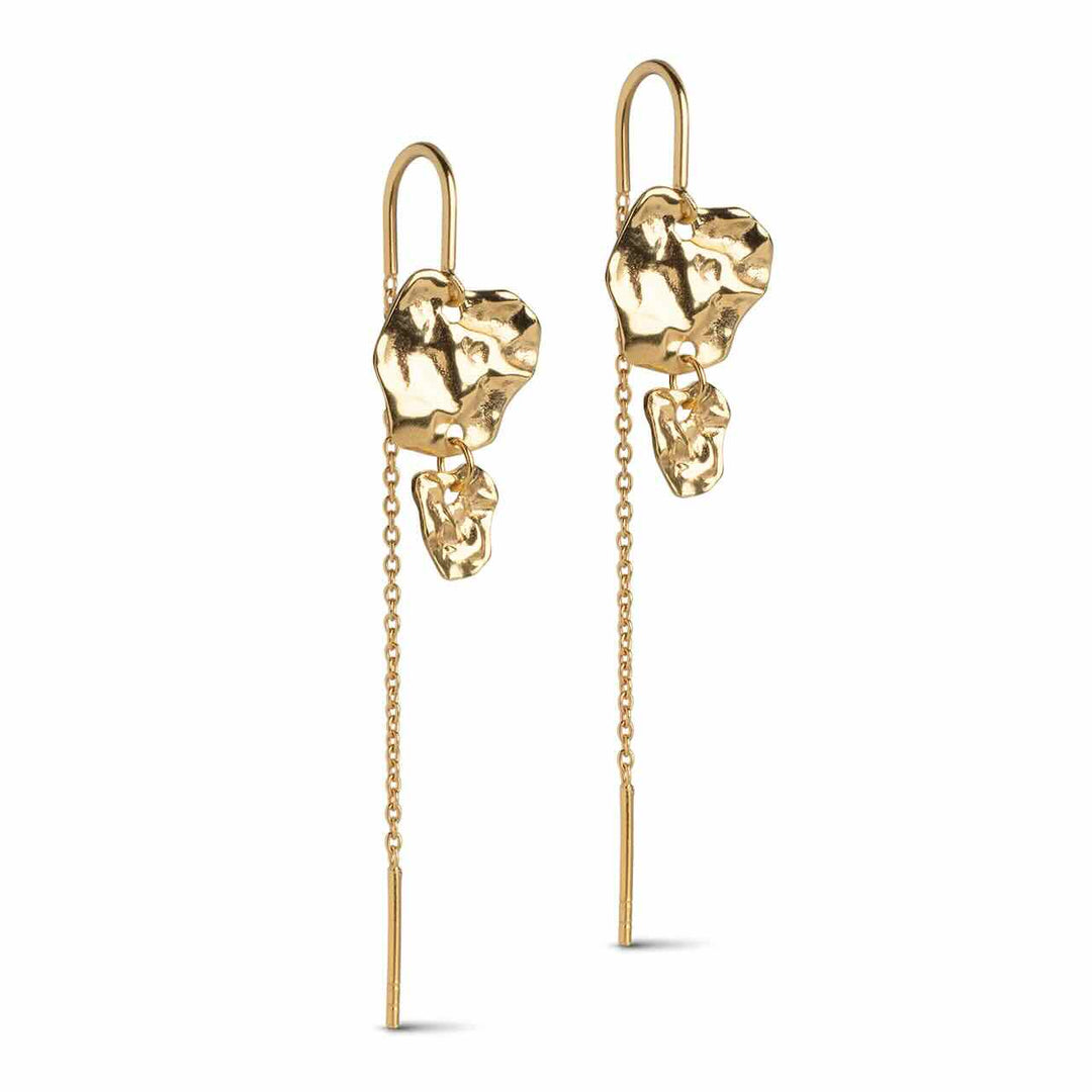 Enamel oorbellen kim gold