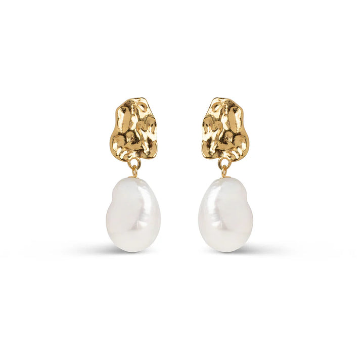 enamel oorbellen paris pearl