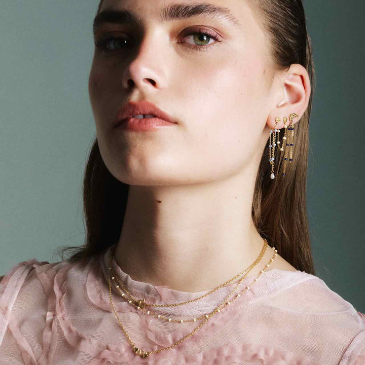enamel oorbellen lola star