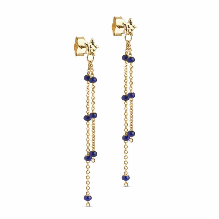 enamel oorbellen lola star
