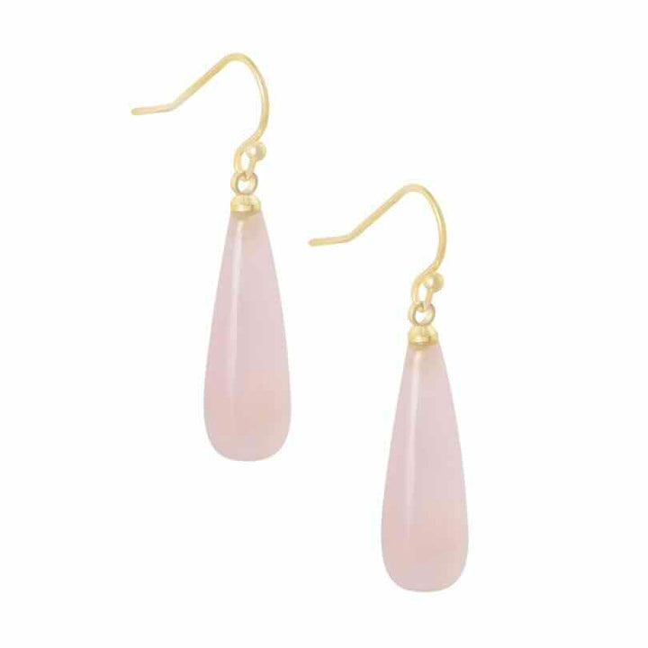 ellen beekmans oorbellen met gemstone lichtroze