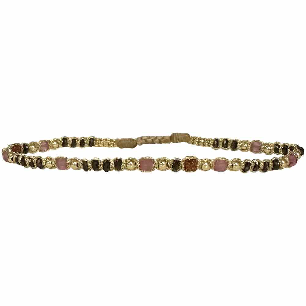 leju armband pink brown