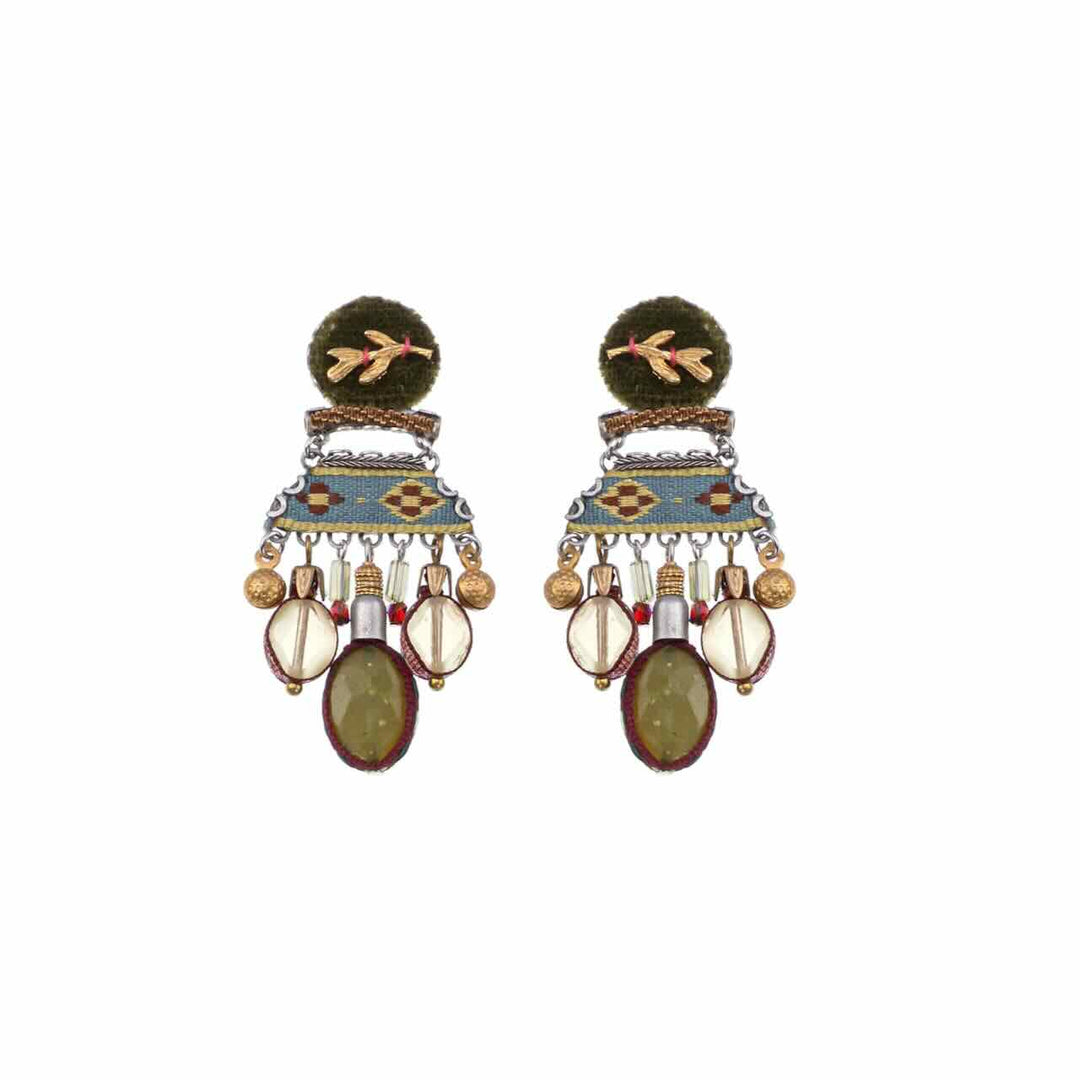ayala bar oorbellen vintage gold set midori