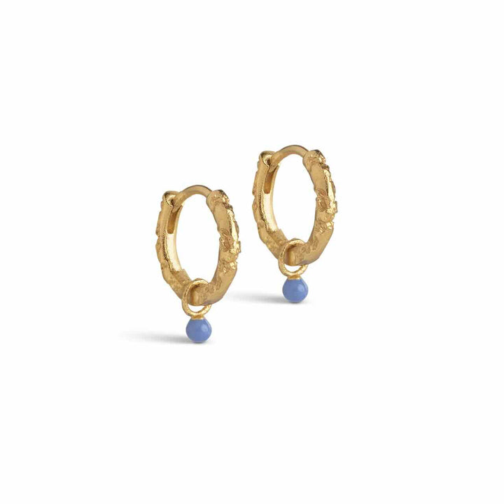enamel oorbellen belle cornflower