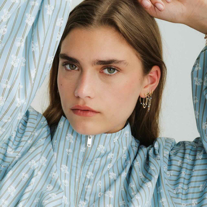 enamel hoops lola large earthtone