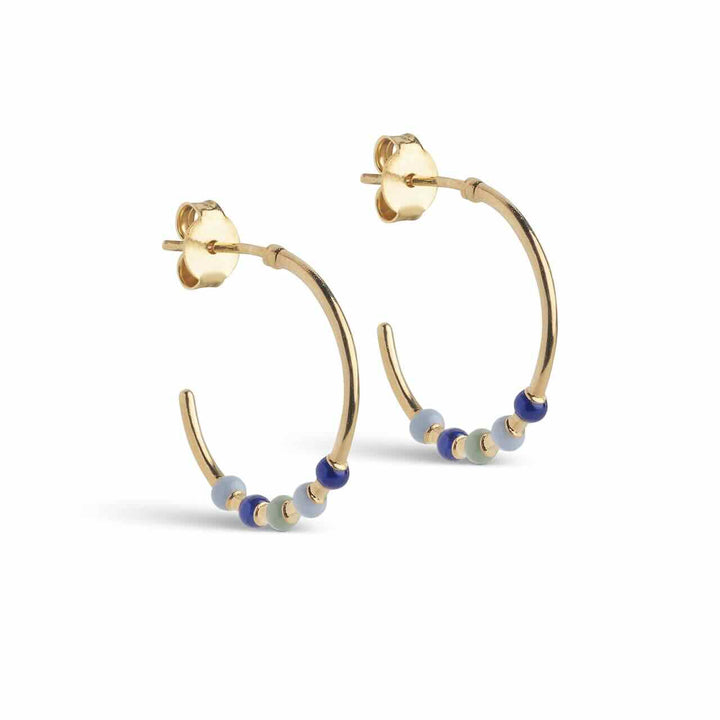 enamel hoops lola large earthtone