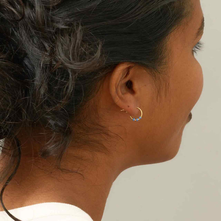 enamel hoops lola small cornflower
