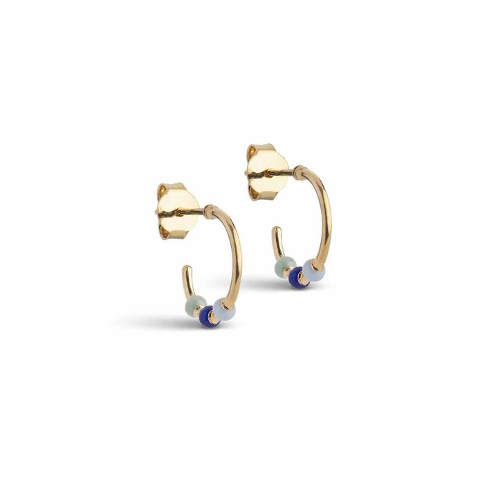 enamel hoops lola small earthtone