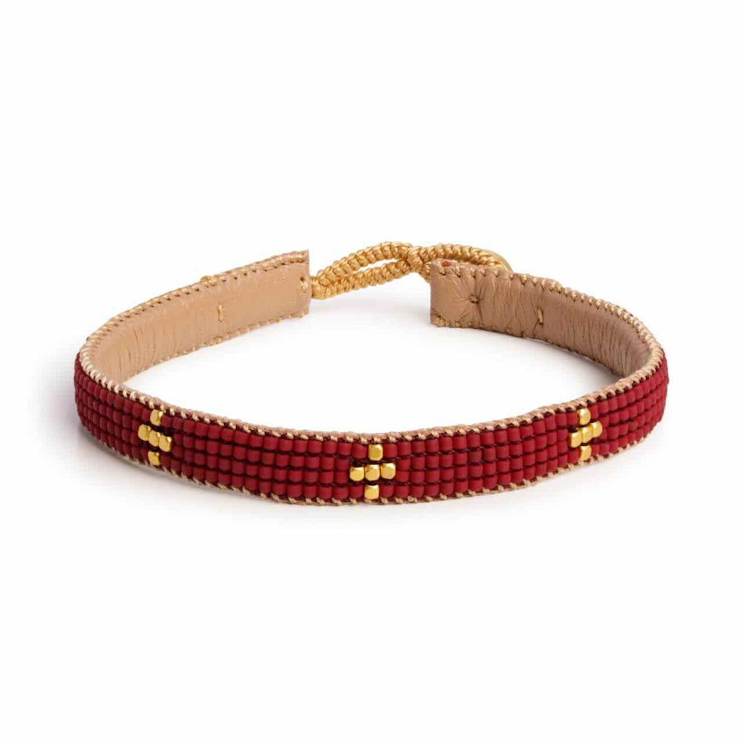 ibu jewels armband little star maroon