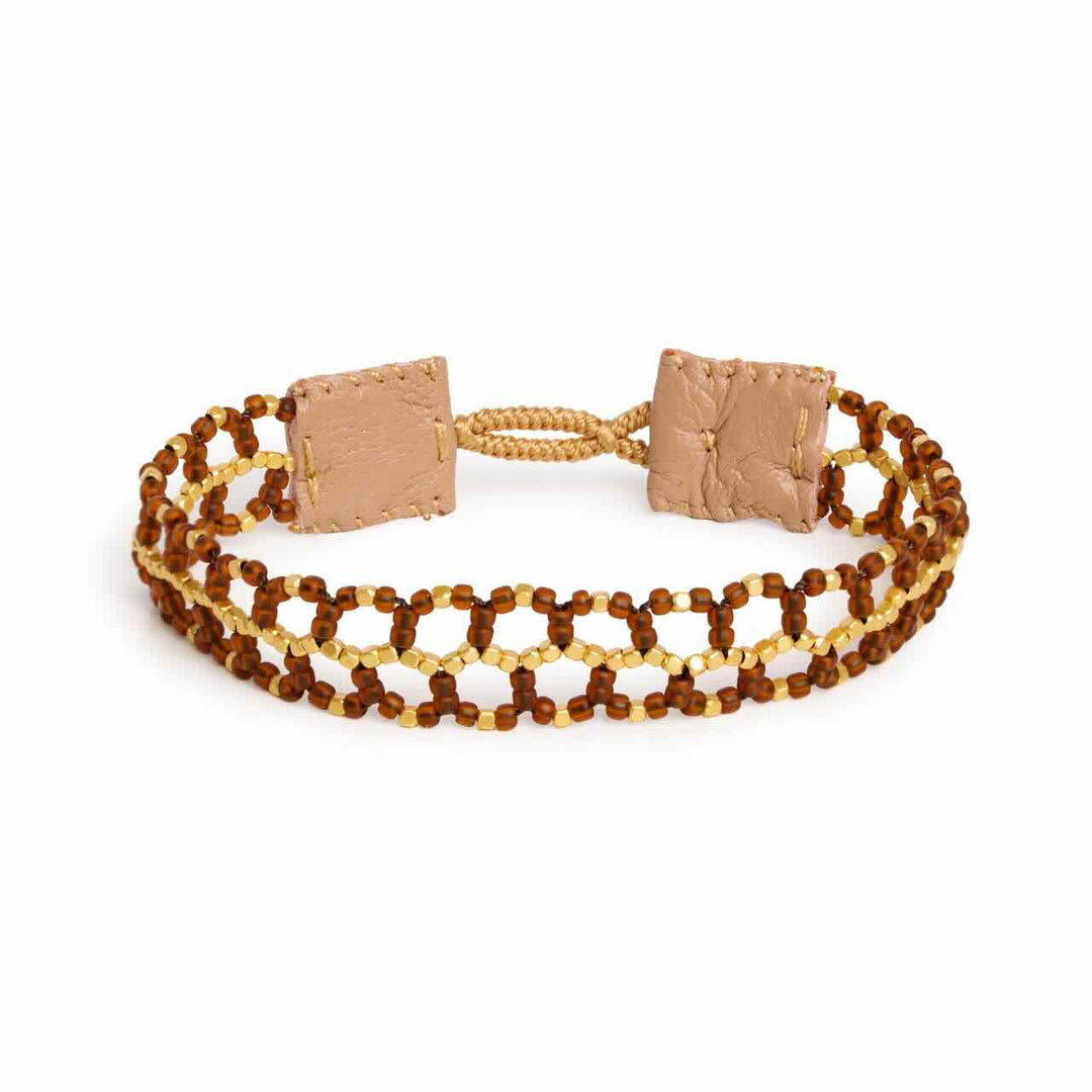 ibu jewels armband the web brown