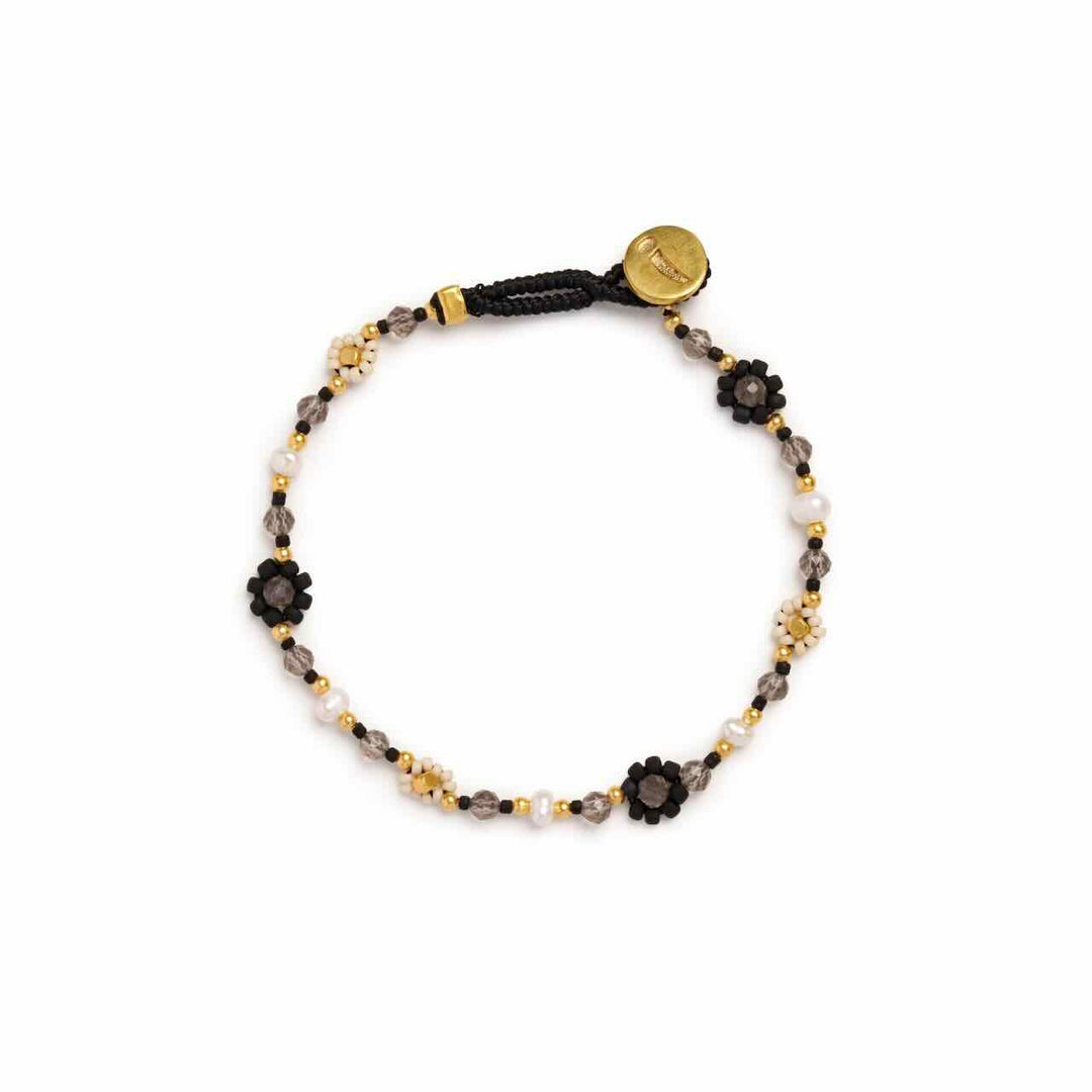 ibu jewels armband lulu flower black