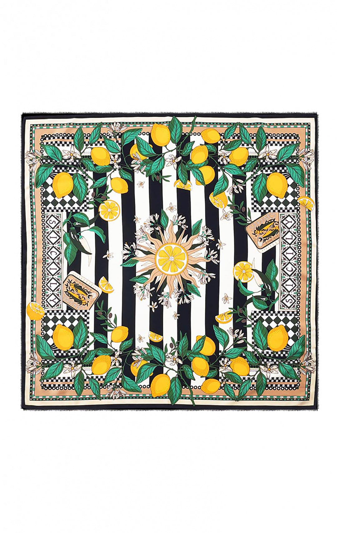 Wild Paris sjaal Sicily black big