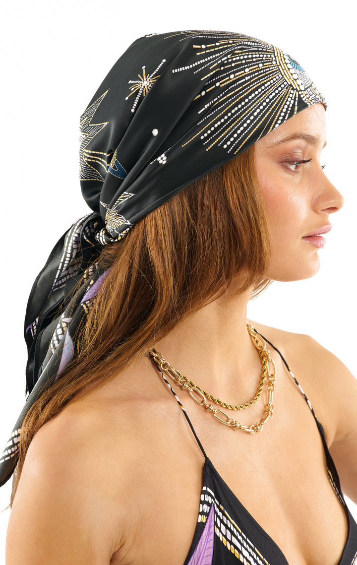 Wild Paris sjaal Comete black middle