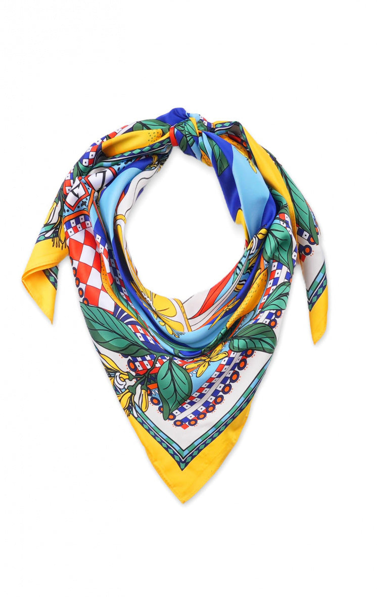 Wild Paris sjaal Sicily blue middle
