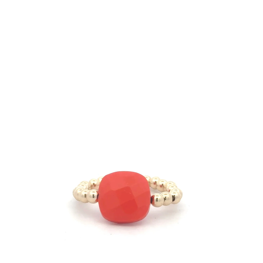 Pscallme ring orange gold