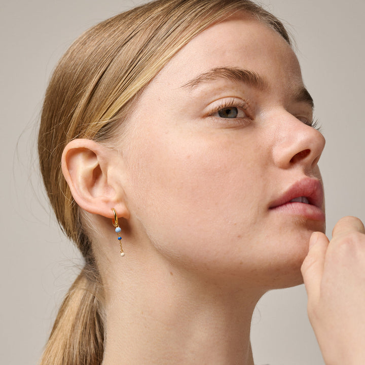 Enamel oorbel Lola bold