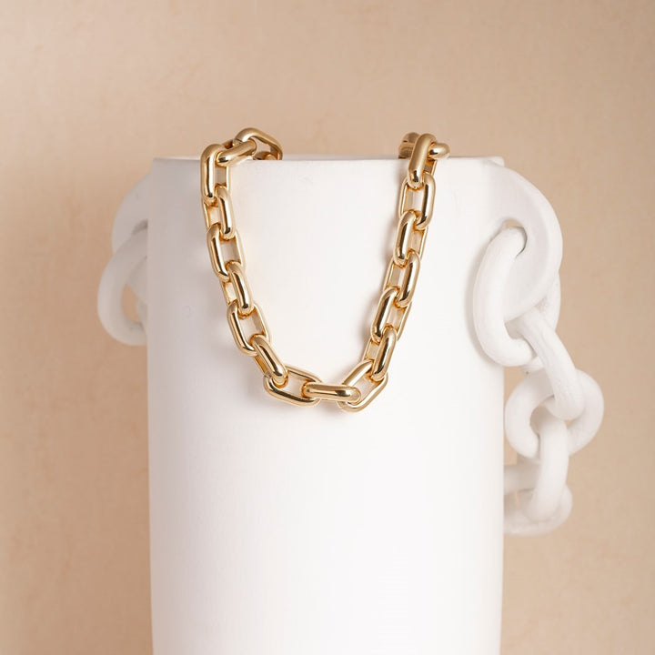 Souvenir de pomme ketting Lima large gold
