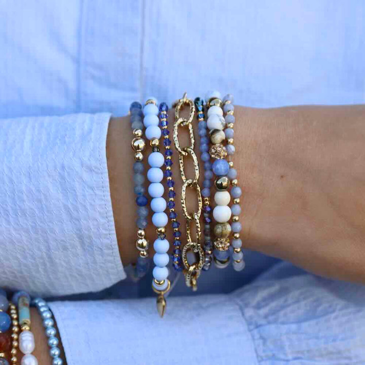 widaro armband blue beads