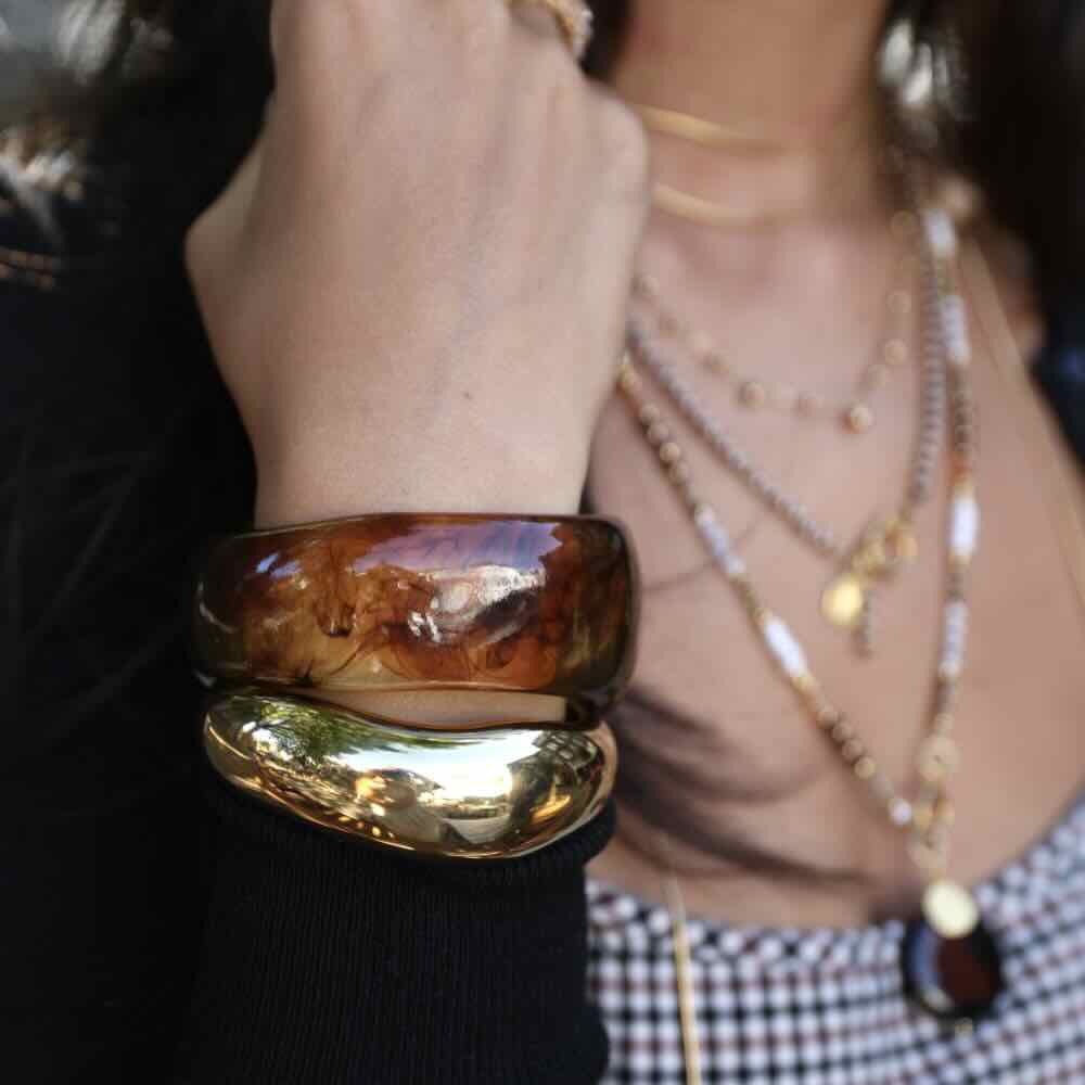 Rose & Camellia armband bangle medium