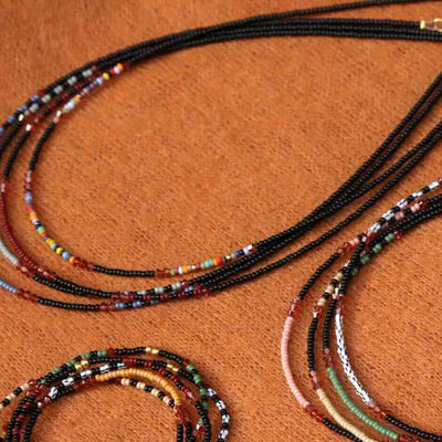 widaro ketting black and colours