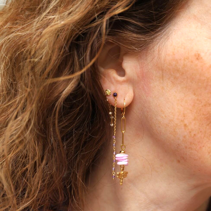 widaro oorbellen beachy soft lila
