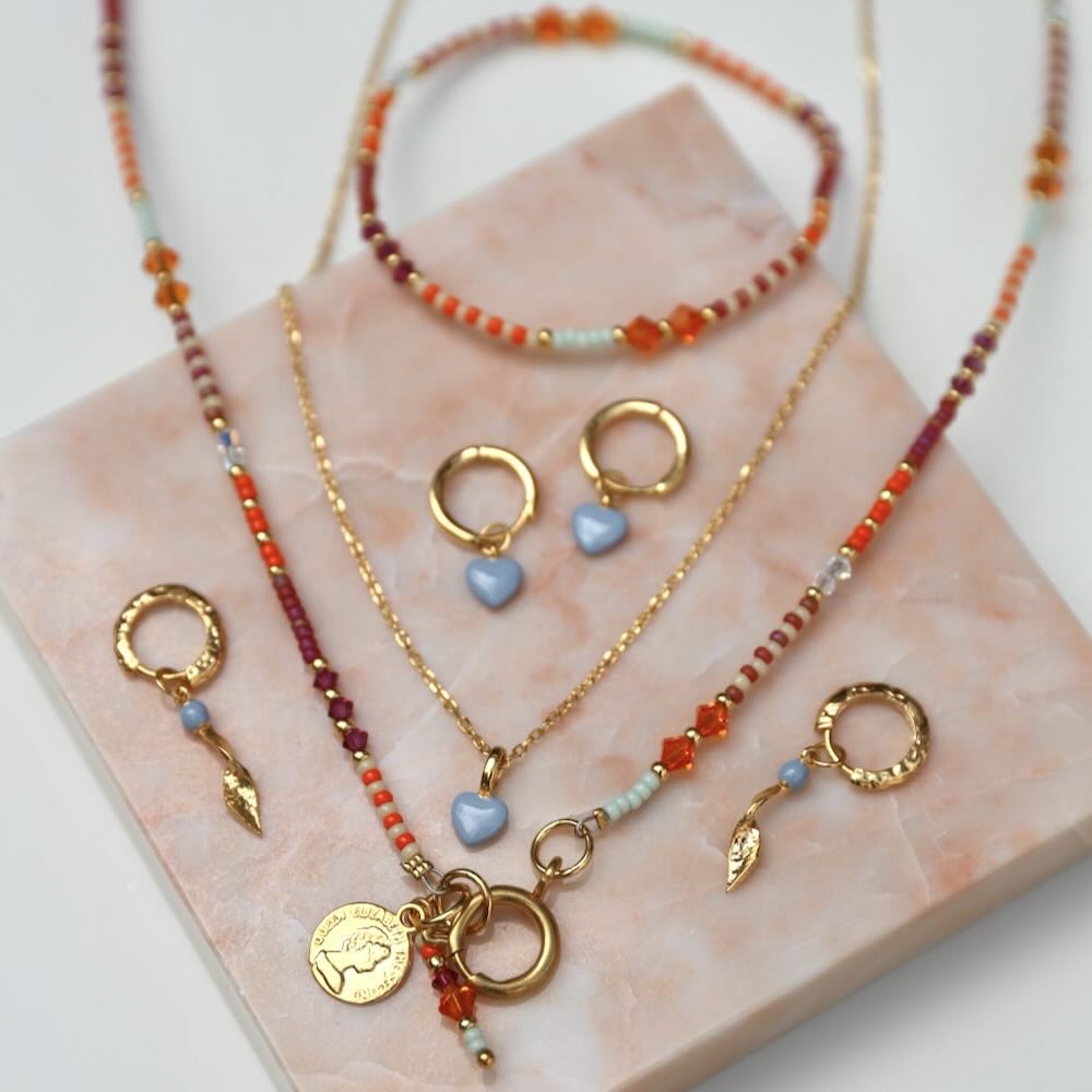 widaro halflange ketting mix orange