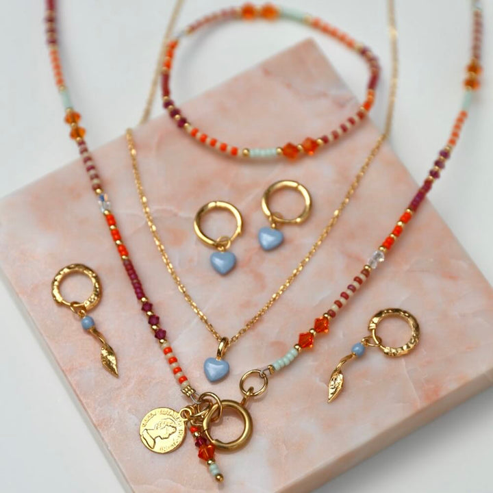widaro halflange ketting mix orange