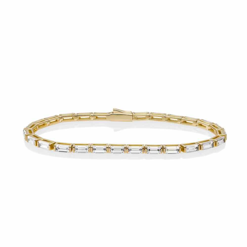 sparkling jewels armband baguette gold