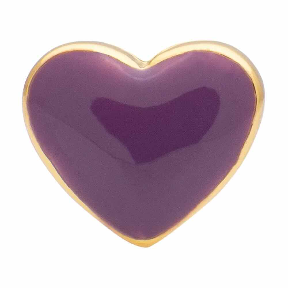 lulu copenhagen oorbellen love u purple harvest (1stuk)