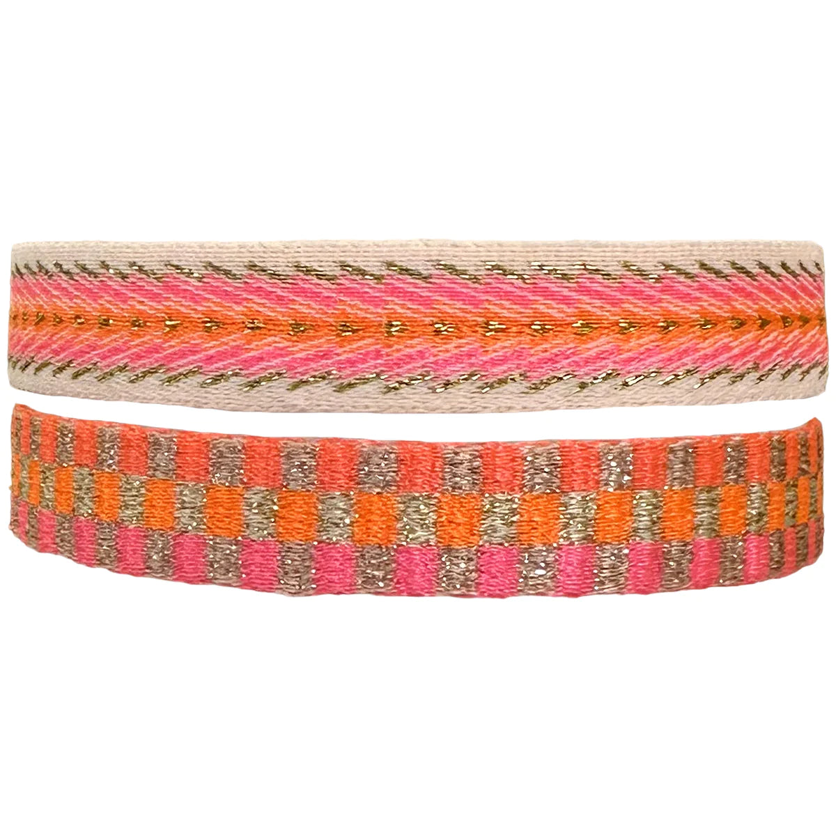 leju armband neon oranje/pink breed (kies je soort)